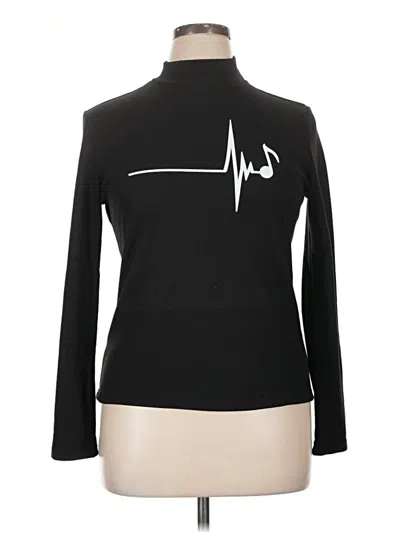 Pre-owned Unbranded Turtleneck Sweater In Black