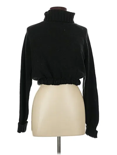 Pre-owned Unbranded Turtleneck Sweater In Black