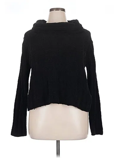 Pre-owned Unbranded Turtleneck Sweater In Black