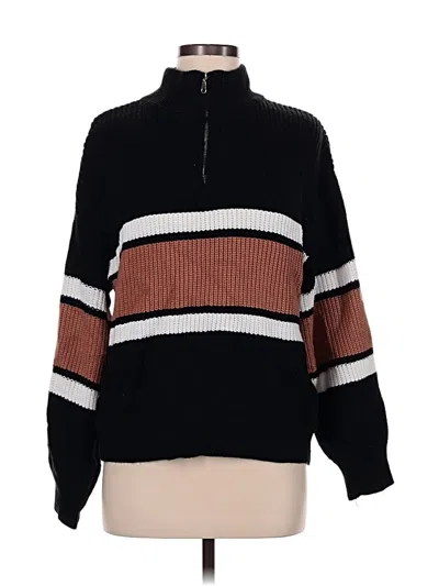 Pre-owned Unbranded Turtleneck Sweater In Black