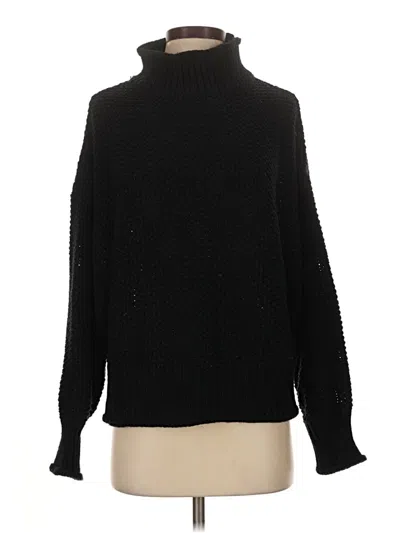 Pre-owned Unbranded Turtleneck Sweater In Black