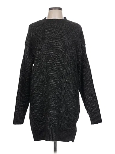 Pre-owned Unbranded Turtleneck Sweater In Black