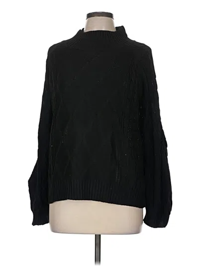 Pre-owned Unbranded Turtleneck Sweater In Black