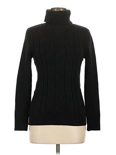 Pre-owned Unbranded Turtleneck Sweater In Black
