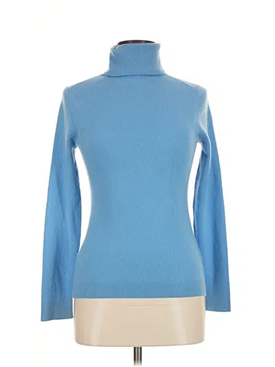 Pre-owned Unbranded Turtleneck Sweater In Blue