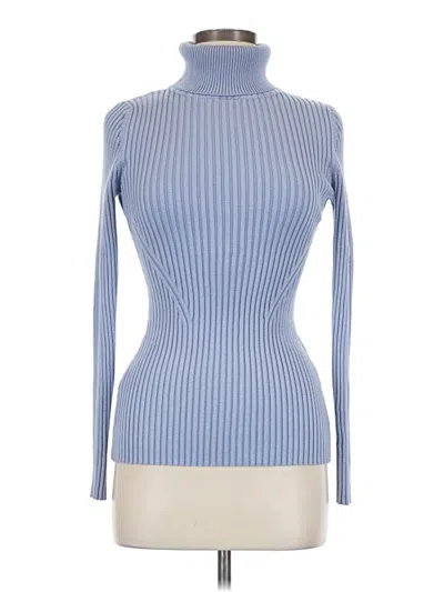 Pre-owned Unbranded Turtleneck Sweater In Blue