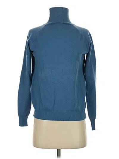Pre-owned Unbranded Turtleneck Sweater In Blue