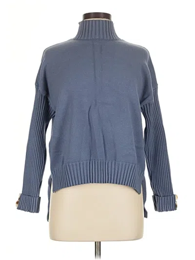 Pre-owned Unbranded Turtleneck Sweater In Blue