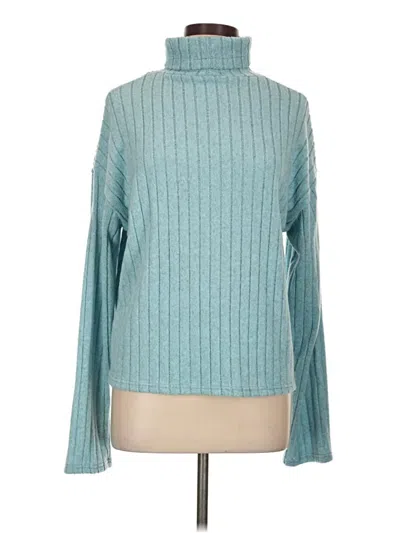Pre-owned Unbranded Turtleneck Sweater In Blue