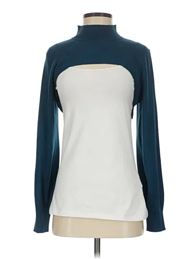 Pre-owned Unbranded Turtleneck Sweater In Blue