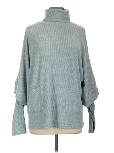 Pre-owned Unbranded Turtleneck Sweater In Blue