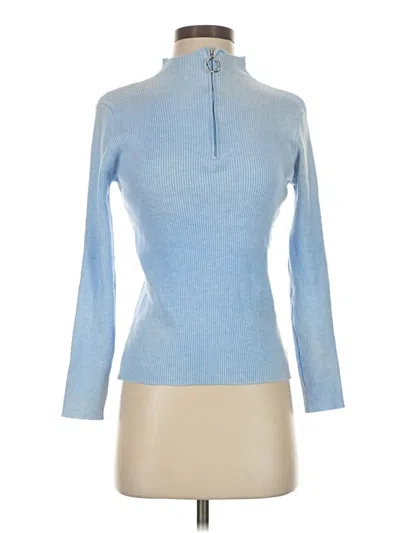 Pre-owned Unbranded Turtleneck Sweater In Blue