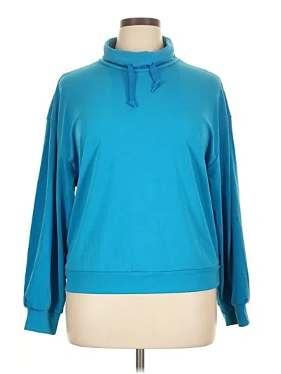 Pre-owned Unbranded Turtleneck Sweater In Blue