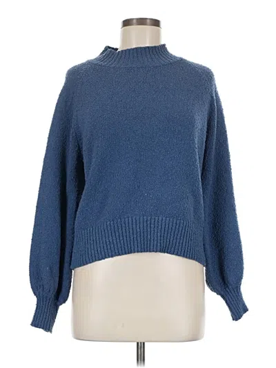 Pre-owned Unbranded Turtleneck Sweater In Blue