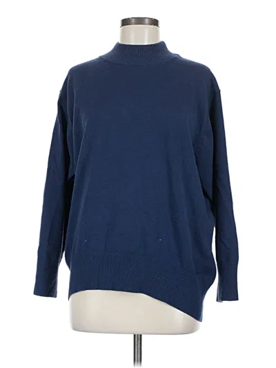 Pre-owned Unbranded Turtleneck Sweater In Blue