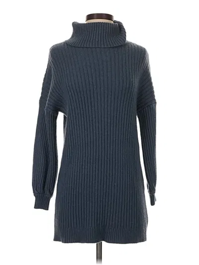 Pre-owned Unbranded Turtleneck Sweater In Blue
