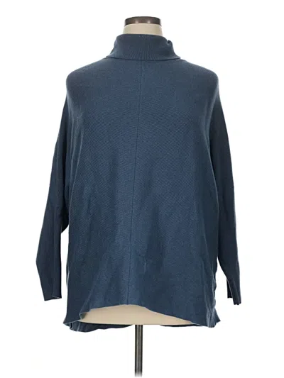 Pre-owned Unbranded Turtleneck Sweater In Blue