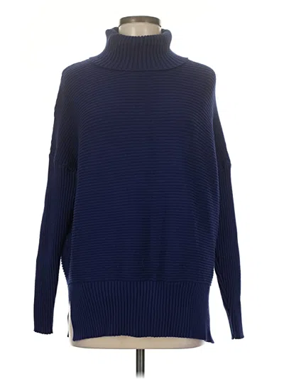 Pre-owned Unbranded Turtleneck Sweater In Blue