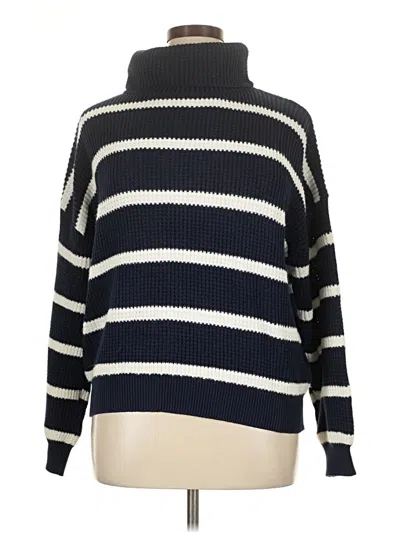 Pre-owned Unbranded Turtleneck Sweater In Blue