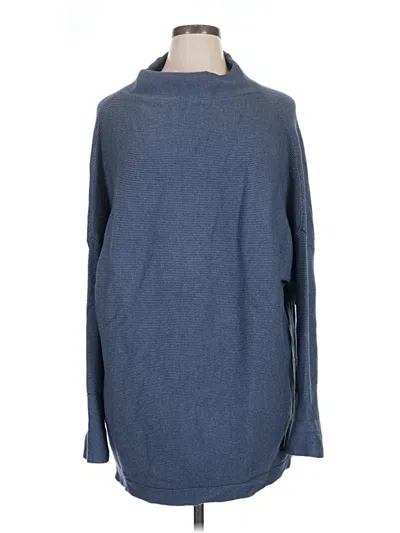 Pre-owned Unbranded Turtleneck Sweater In Blue
