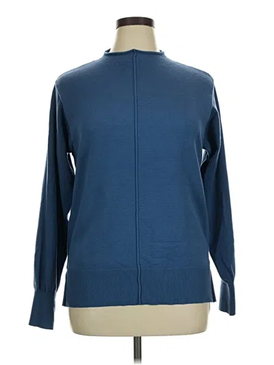 Pre-owned Unbranded Turtleneck Sweater In Blue