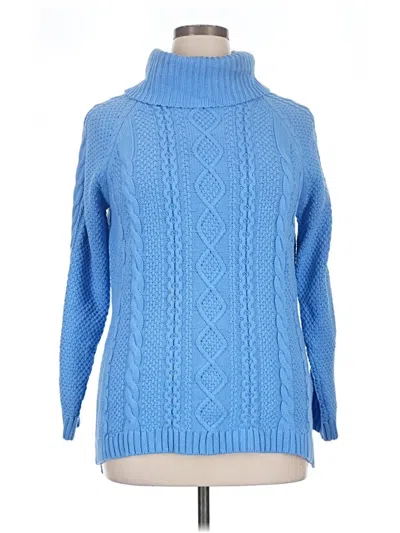 Pre-owned Unbranded Turtleneck Sweater In Blue
