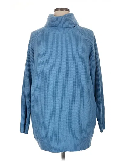 Pre-owned Unbranded Turtleneck Sweater In Blue