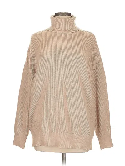 Pre-owned Unbranded Turtleneck Sweater In Brown