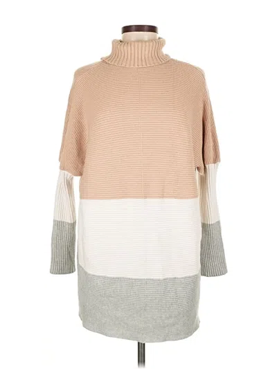 Pre-owned Unbranded Turtleneck Sweater In Brown