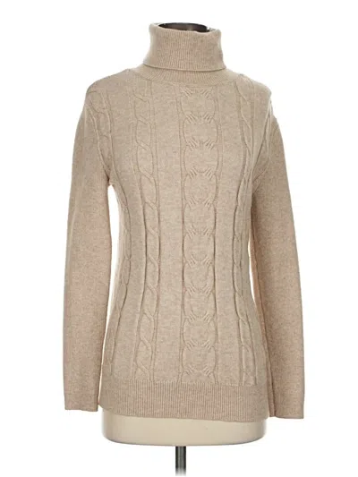 Pre-owned Unbranded Turtleneck Sweater In Brown