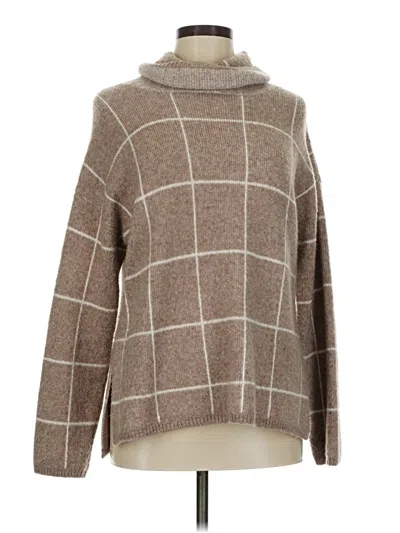 Pre-owned Unbranded Turtleneck Sweater In Brown