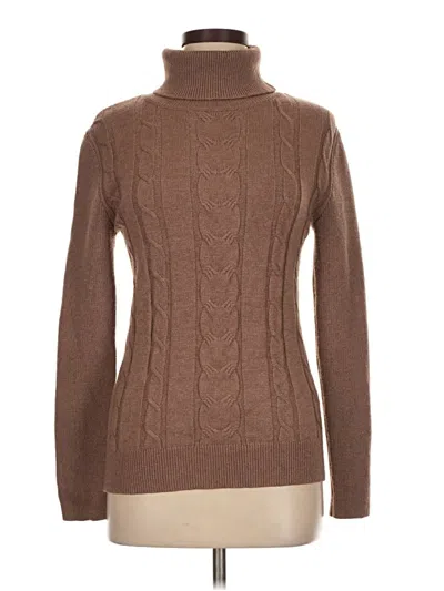 Pre-owned Unbranded Turtleneck Sweater In Brown