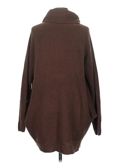 Pre-owned Unbranded Turtleneck Sweater In Brown