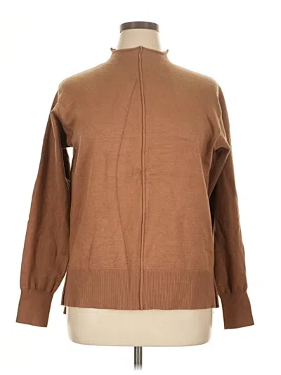 Pre-owned Unbranded Turtleneck Sweater In Brown