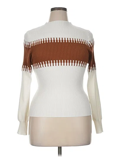 Pre-owned Unbranded Turtleneck Sweater In Brown