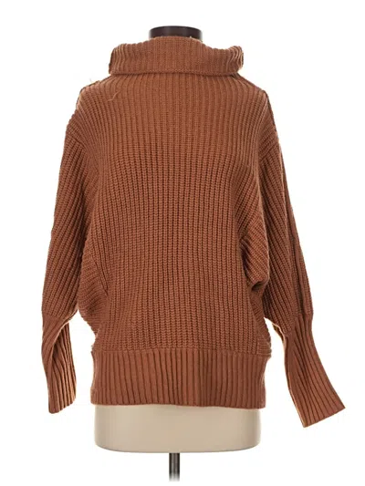 Pre-owned Unbranded Turtleneck Sweater In Brown