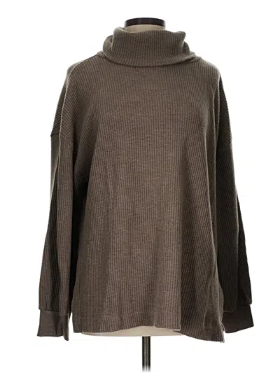 Pre-owned Unbranded Turtleneck Sweater In Brown