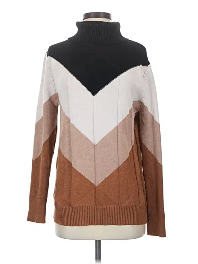 Pre-owned Unbranded Turtleneck Sweater In Brown