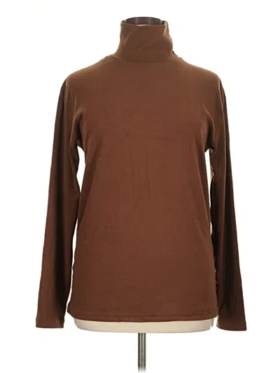 Pre-owned Unbranded Turtleneck Sweater In Brown