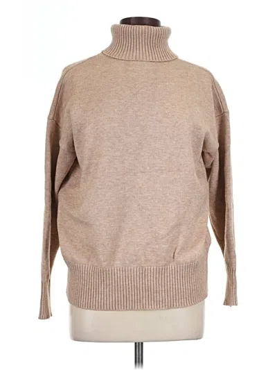 Pre-owned Unbranded Turtleneck Sweater In Brown