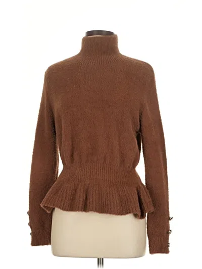 Pre-owned Unbranded Turtleneck Sweater In Brown