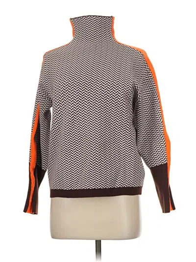 Pre-owned Unbranded Turtleneck Sweater In Brown