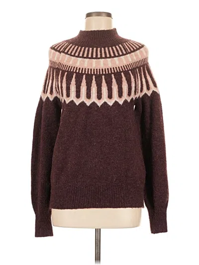 Pre-owned Unbranded Turtleneck Sweater In Brown