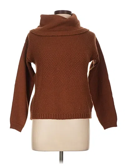 Pre-owned Unbranded Turtleneck Sweater In Brown