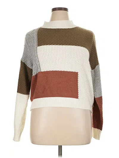 Pre-owned Unbranded Turtleneck Sweater In Brown