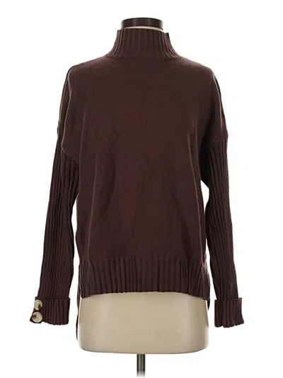 Pre-owned Unbranded Turtleneck Sweater In Brown