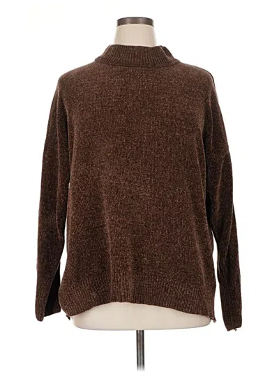 Pre-owned Unbranded Turtleneck Sweater In Brown