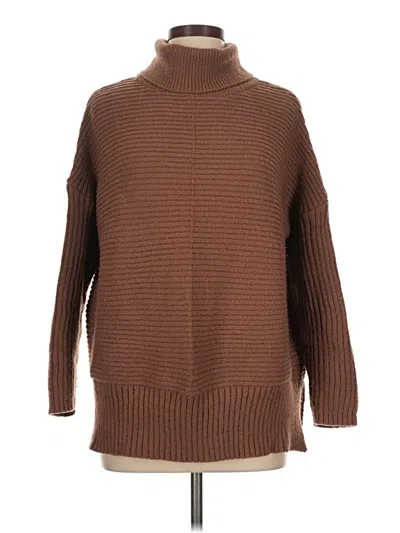 Pre-owned Unbranded Turtleneck Sweater In Brown