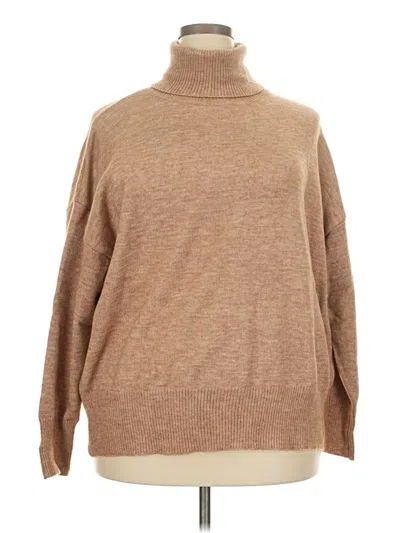 Pre-owned Unbranded Turtleneck Sweater In Brown