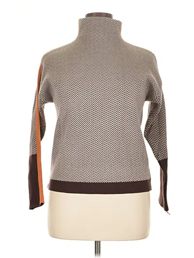 Pre-owned Unbranded Turtleneck Sweater In Brown